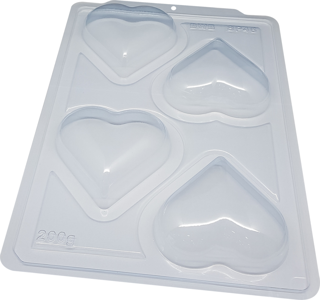 3 Parts Chocolate Silicone Moulds -  Special Heart