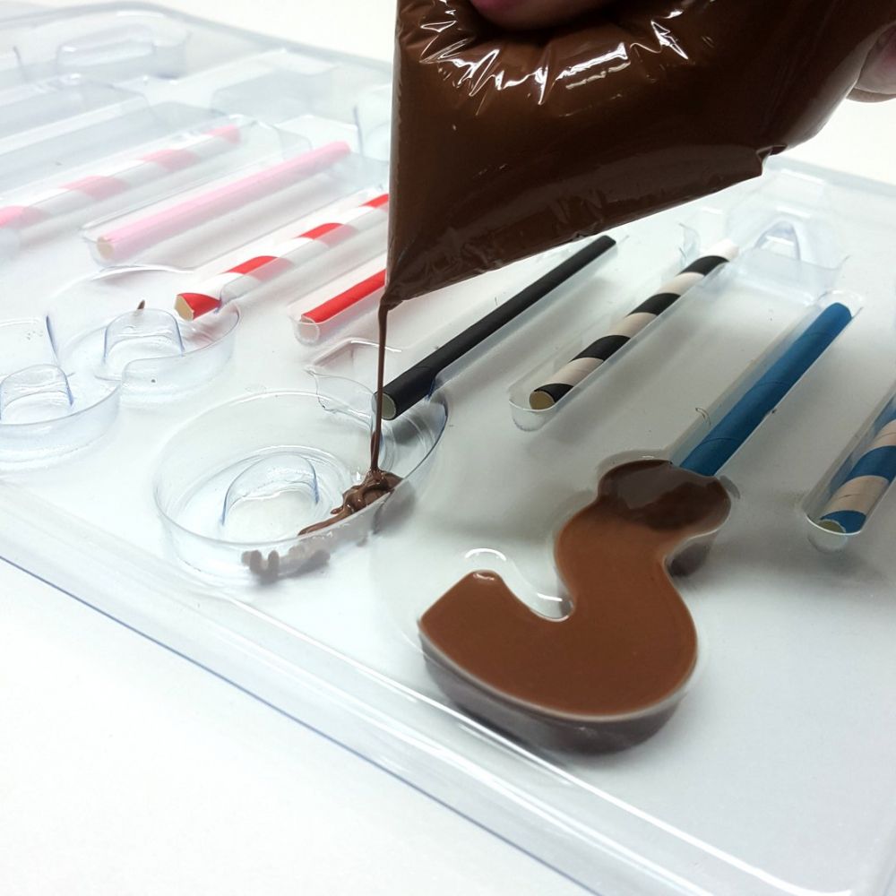Chocolate Number candles/lollies