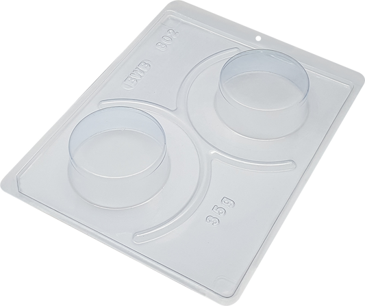 3 Parts Chocolate Silicone Moulds -  Big Round