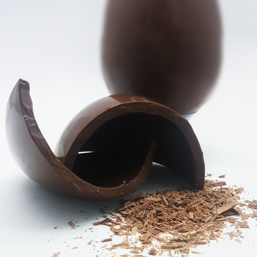 3 Parts Chocolate Silicone Moulds - Smooth Egg 250gr